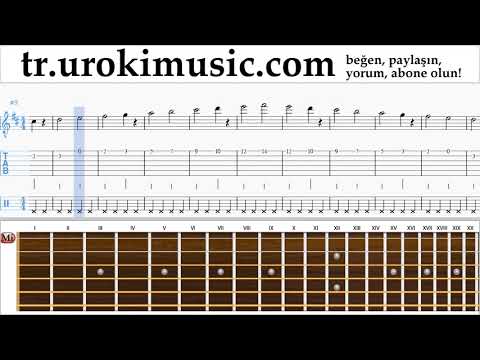 Gitar dersleri Jonas Blue - Mama Notalar Eğitim Bölüm#1 um-i723