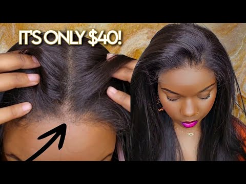 $40 NEW Outre 5x5 Human Hair Blend Lace Closure Wig -...