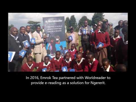 Emrok Tea Factory: Worldreader at the Ngererit Primary School