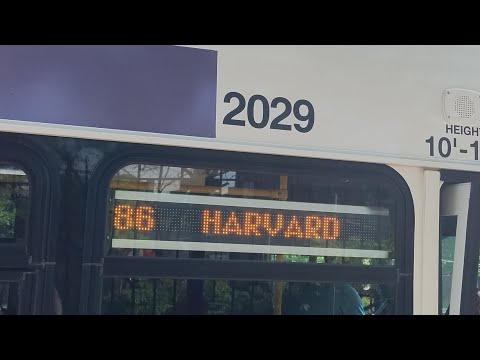 Riding MBTA route 86 outbound to Harvard. (announcements only)