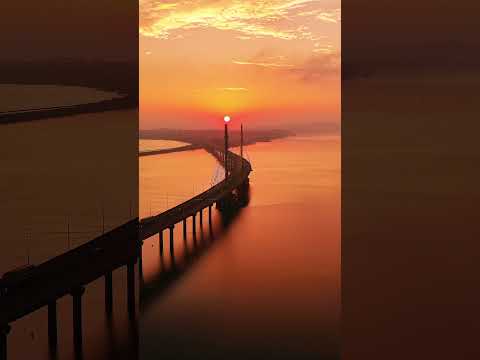 amanhecer em Santa Catarina 📍Ponte Anita Garibaldi em Laguna