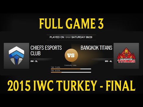 The Chief vs Bangkok Titans - Jogo 3 | CHF vs BKT  - Final - IWCT Turkey 2015