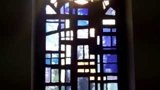 preview picture of video 'Fish Stained Glass Window Holy Name Parish Church Oakley Fife Scotland'