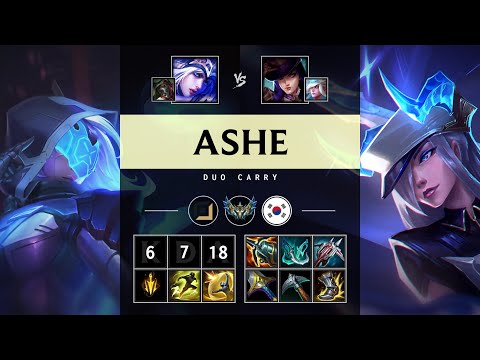 Ashe ADC vs Caitlyn - KR Challenger Patch 25.14