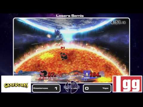 KOSSismoss (Mr. Game & Watch) vs Yope (Bowser, Sonic) - Orbitar 23 - Losers Semis