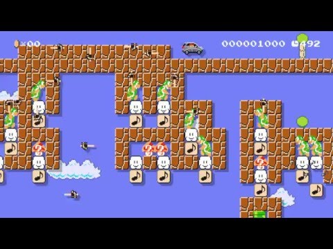 ♪♪♪ MK8 Hyrule Circuit ♪♪♪ by ちゅん - SUPER MARIO MAKER - No Commentary