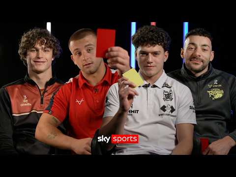 Rugby Super League stars take on Red Card, Yellow Card, Play On Challenge!