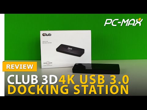 Stotis / replikatorius Club 3D Įkrovimas Dock USB-C (CVT -1564W65) video
