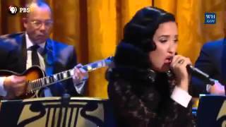 Demi Lovato performing &quot;Heaven Help Us All&quot; at the Ray Charles&#39; Tribute - 02/24/16