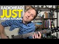Just By Radiohead Guitar Tutorial Guitar Lessons With Stuart