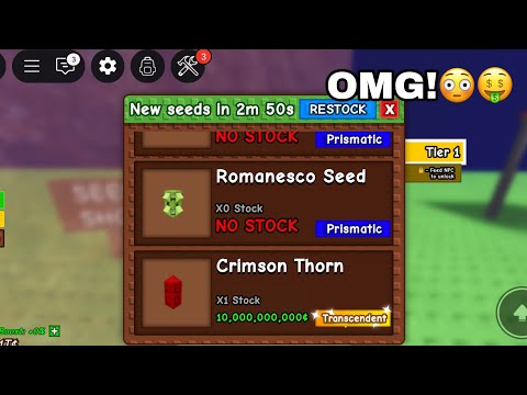 When The New Crimson Thorn Seed Is Finally On Stock… ( Grow a Garden )