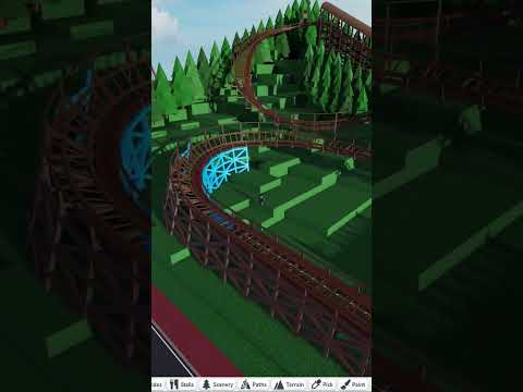 Theme park tycoon 2 new coaster in the making! #roblox #themeparktycoon2 #comingsoon