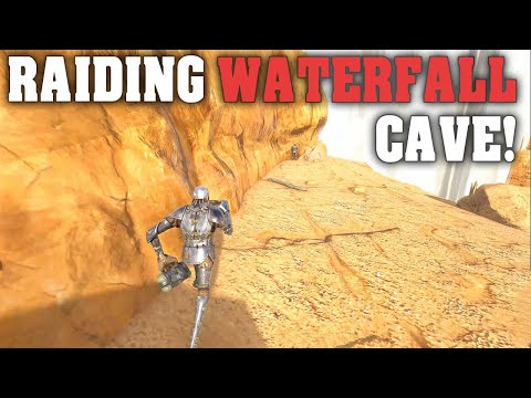 Raiding Ragnarok Waterfall Cave Online | Ark PVP MTS Beginners S3E5