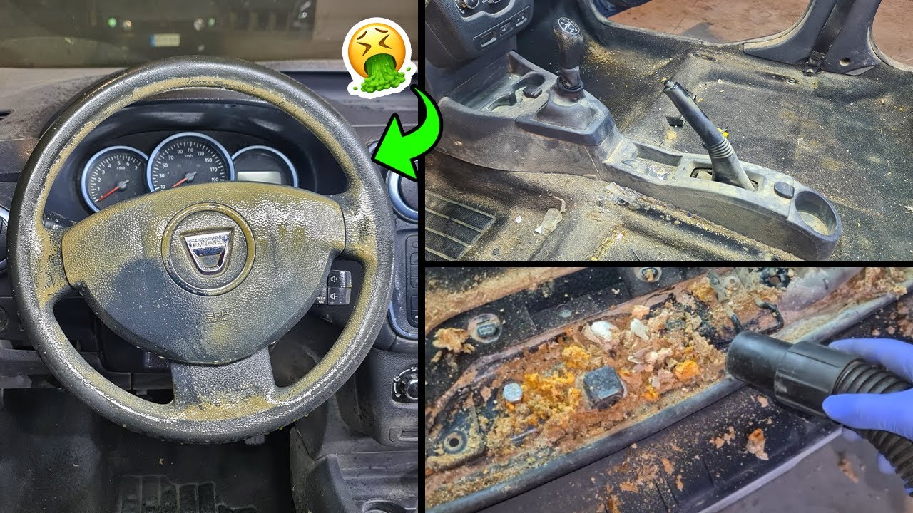 DEEP CLEANING of the most NASTY CAR of all time🤮