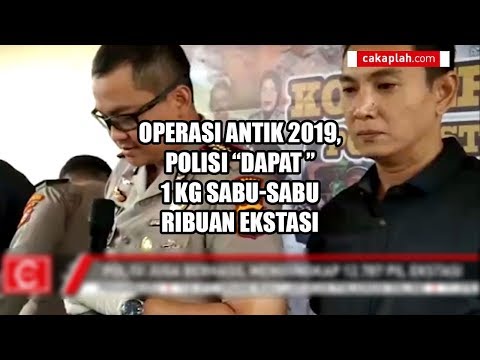 Operasi Antik 2019, Polresta Pekanbaru Sita 1 Kg Sabu-sabu dan 12.787 Butir Ekstasi
