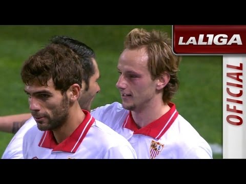 Gol de Rakitic (2-0) en el Sevilla FC - Real Zaragoza - HD