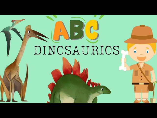 Vídeo relacionado con Póster educativo de dinosaurios ABC para niños; póster de dinosaurio XXL, decoración para habitación infantil y aprendizaje del alfabeto; póster de animales de dinosaurio para niños, 60 x 42 cm
