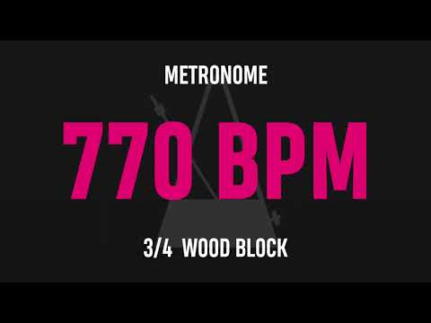 770 BPM 3/4 - Best Metronome (Sound : Wood block)