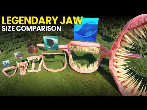 Legendary Animals vs Monsters Jaw Size & Teeth Comparison