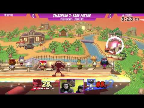 Smashton 3 Losers R2: WippyM (Game and Watch) vs Alecding (ROB)