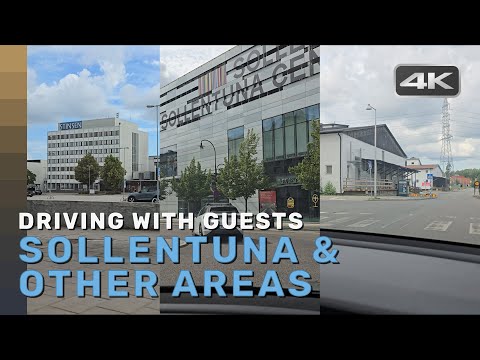 Driving with Olle around Sollentuna (Stockholm) (Sweden) (7 Aug, 2024) | 4k