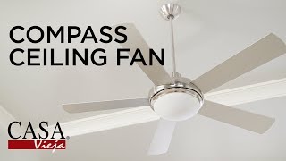 Compass Modern Ceiling Fan by Casa Vieja