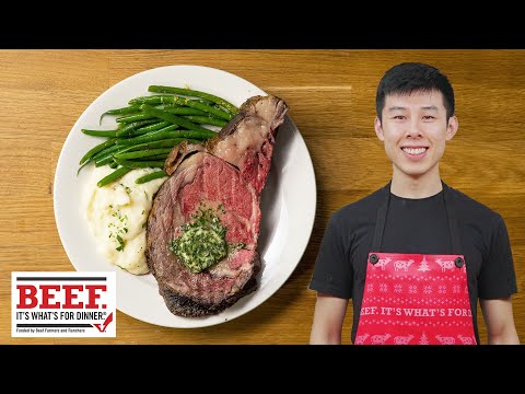 Alvin's Roast Prime Rib with Garlic Herb Butter //...