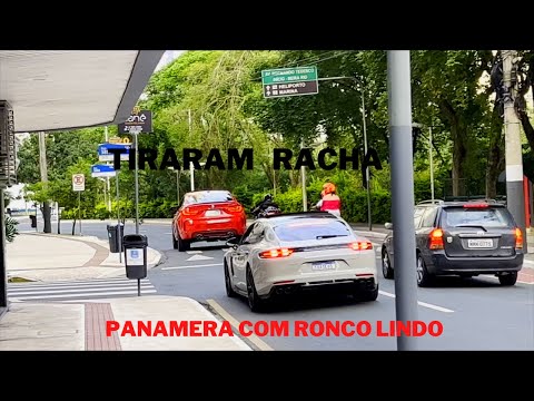 PORSCHE PANAMERA E BMW X6 M TIRARAM UM RACHA (SÓ RONCO INSANO)😈