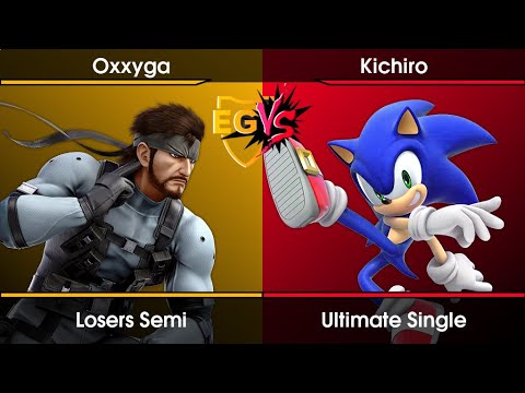 EGVS Weekly #83 Losers Semi - Oxxyga (Snake) Vs. Kichiro (Sonic) SSBU Ultimate Tournament