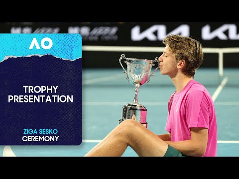 Junior Boys' Singles Trophy Ceremony | Australian Open 2026