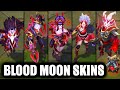 All Blood Moon Skins Spotlight 2024 - New Fiddlesticks Zed Zyra (League of Legends)