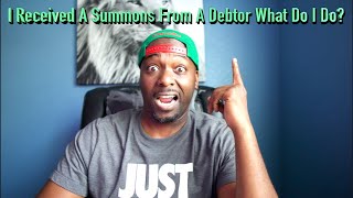 I Received A Summons From A Debtor, What Do I Do? #askadebtcollector #creditcards #court #summons
