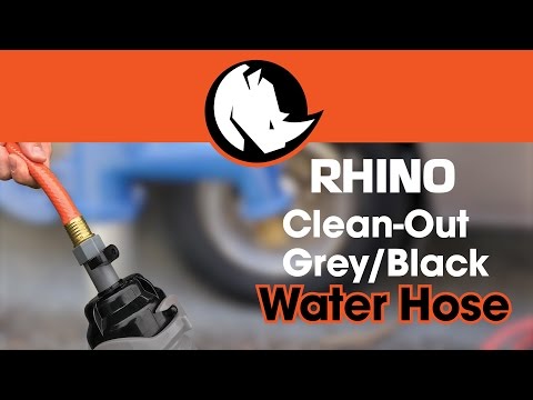 RHINO Clean-out Grey/Black Water Hose