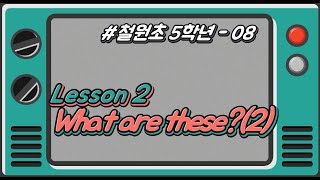 [철원초 5학년]_#8_Lesson2. What are these?(2)