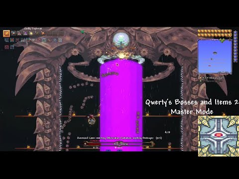 Terraria Qwerty's Bosses and Items 2 Mod - O.L.O.R.D Boss Battle (Master Mode)