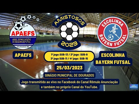 #209 Tarde de Amistosos APAEFS (Equipe convidada: ESCOLINHA BAYERN FUTSAL, de Campo Grande)