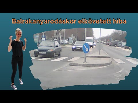 Elsőbbség: Balra kanyarodáskor elkövetett hiba
