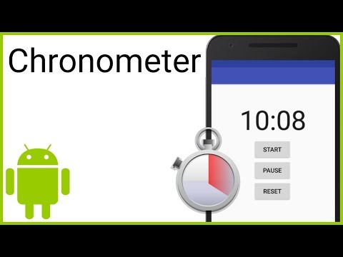 Chronometer Stopwatch with Start Pause Resume Reset Android Studio Tutorial