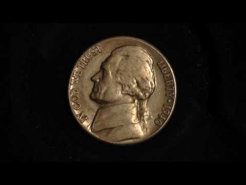 1940 S Jefferson Nickel (Mintage 40 million, value starting at 65 cents)