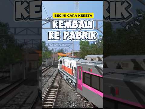 BEGINI CARA MASINIS MENGEMBALIKAN RANGKAIAN BARU KERETA API KE DALAM PABRIK INKA SETELAH DIUJI COBA