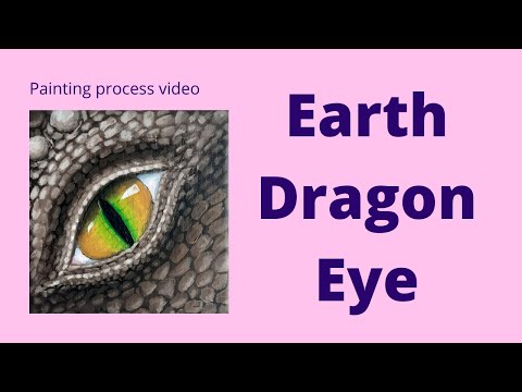 Painting Tutorial - Earth Dragon Eye