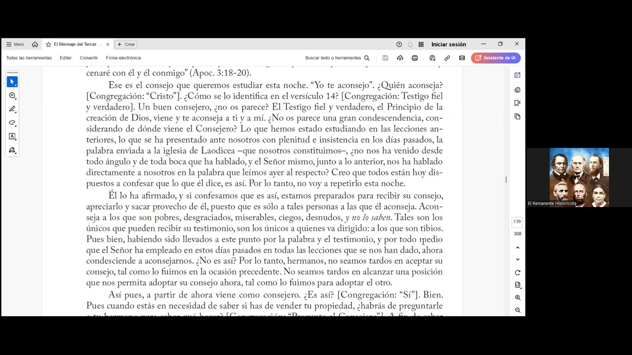 "EL MENSAJE DEL TERCER ANGEL. PARTE 17. Andrés Gómez.