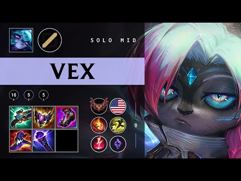 Vex Mid vs Corki - NA Grandmaster Patch 25.23