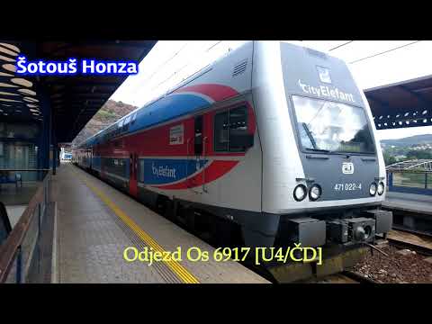 Os 6917 [U4/ČD] - odjezd | Ústí nad Labem | 1.8.2018