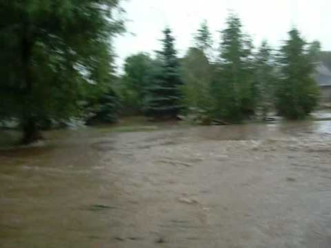 Skutki powodzi - Dziewiętlice 27.06.09