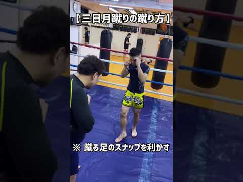 【ボディーに突き刺す】三日月蹴りの蹴り方！　#shorts