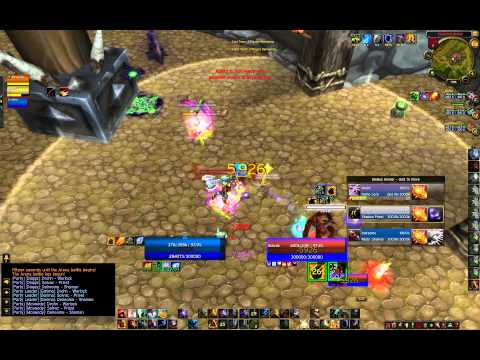 Ele Shaman/Rogue/Resto Druid vs. Shadow Priest/Demo Lock/Resto Shaman pvp 3v3 arena 5.3 Win