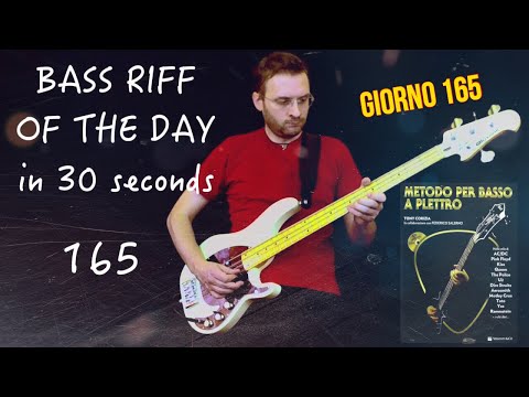 Tony Corizia Metodo per basso a plettro Bass Riff of the day in 30s django alusonic giorno 165