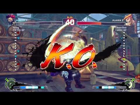 GamerBee [Adon] vs Fujino [Akuma] 1 of 2 SSF4 Japanese Online Ranked Matches - TRUE-HD