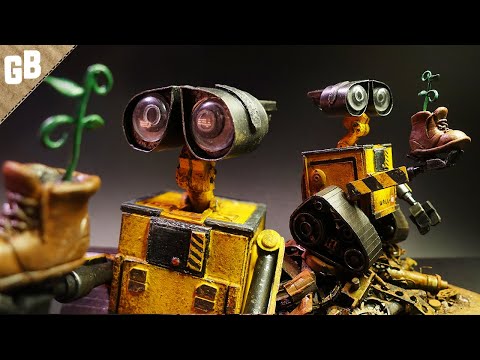 Making Wall-E from TRASH :: DIY Pixar Diorama Scratch Build